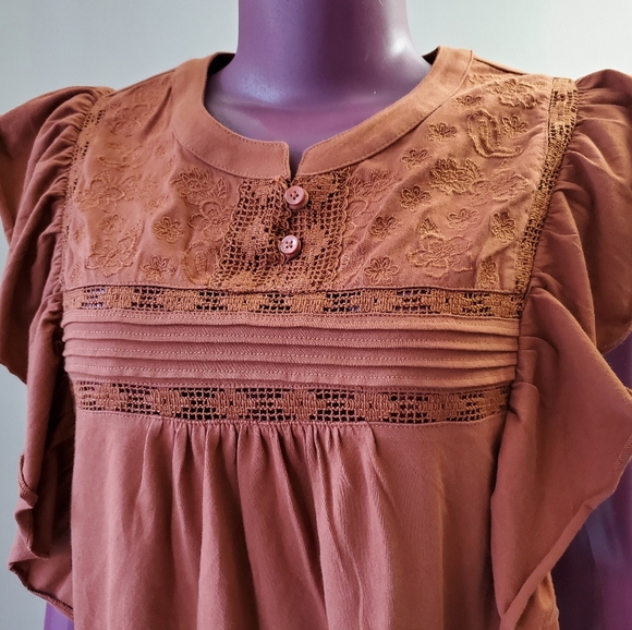 Rust Sequoia Cotton Top New with Tags!!/Large SOLD - Picture 2 of 7